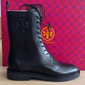 Tory Burch Black Leather Ankle Boots